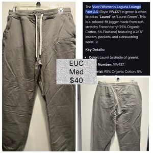 Vuori Joggers in Laurel Green